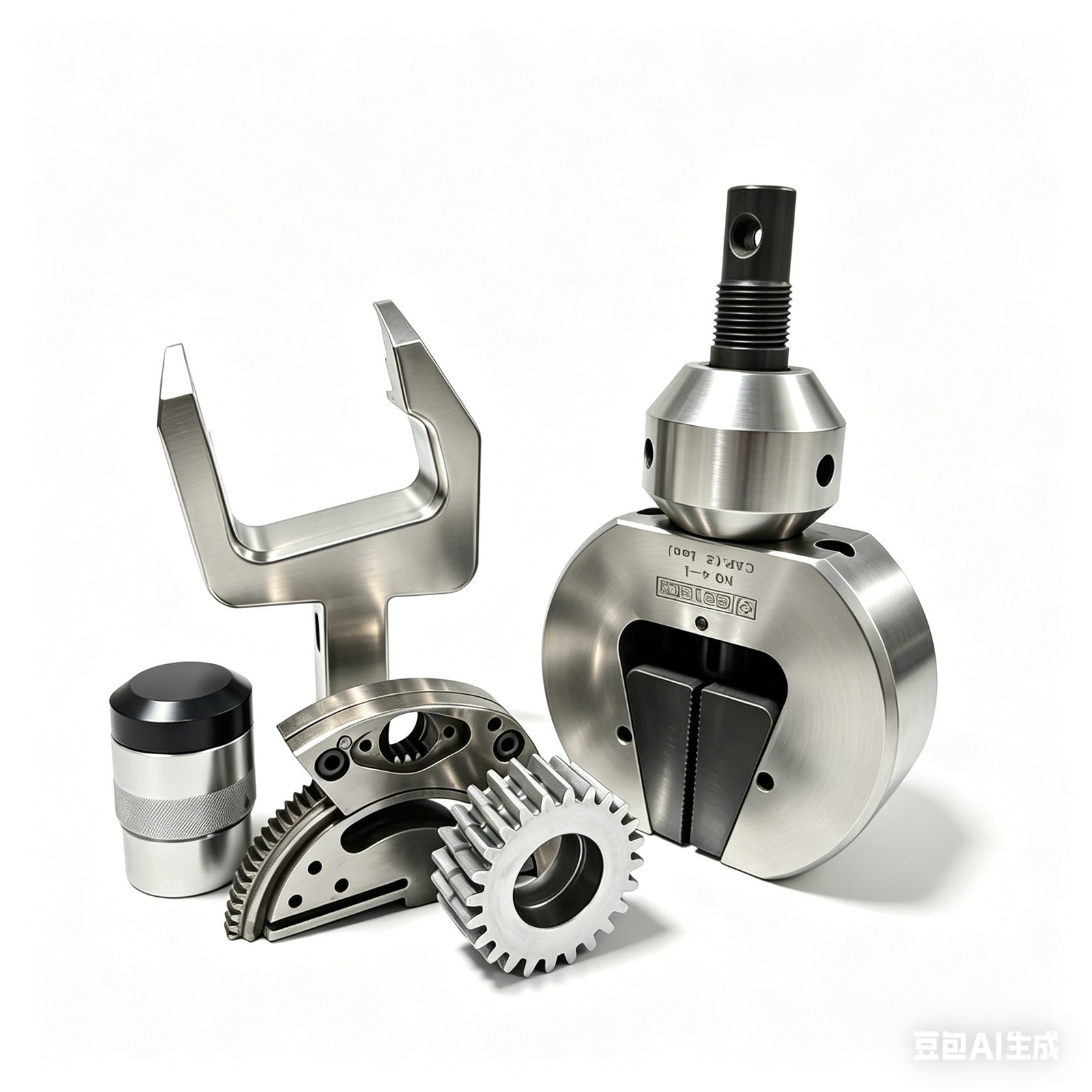 Forming die assembly with fork and gear