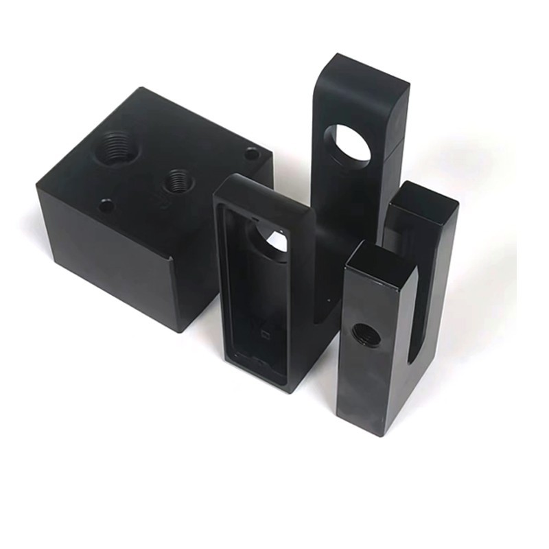 Milled blocks with bored and slotted features