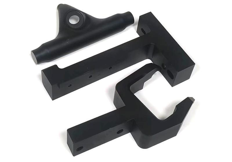Curved-profile machined levers