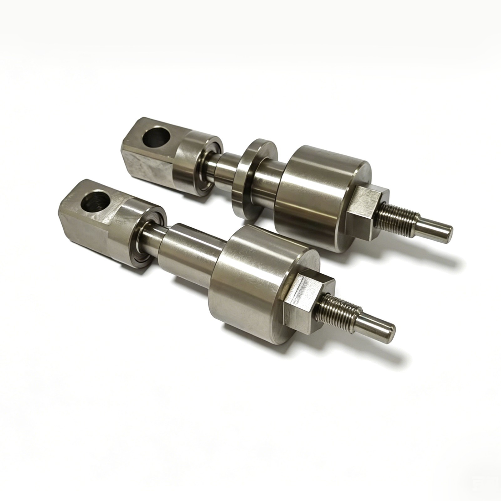 Turned shafts with cross-drilled holes